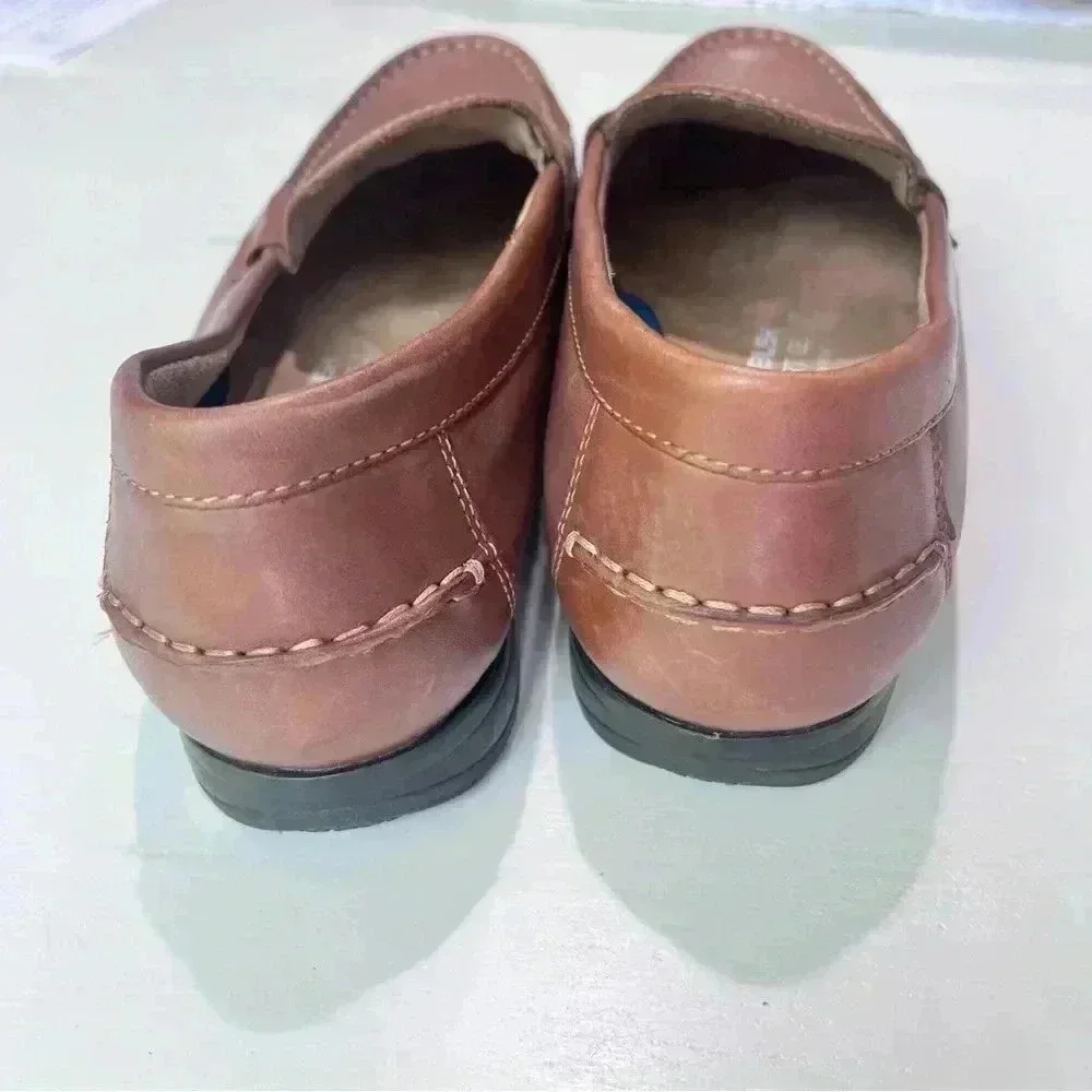 Men Nunn Bush Drexel Moc Toe Penny Loafer KORE Walking Comfort Leather Sz‎ 9
